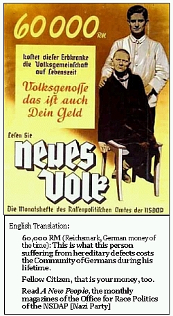 Nazi Euthanasia Propaganda Poster