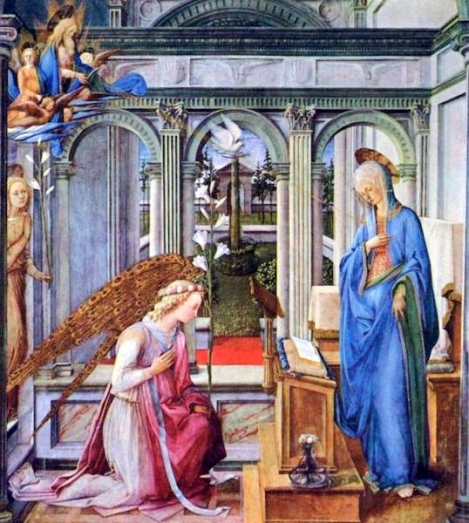 The Annunciation, by Fra' Filippo Lippi, 1443